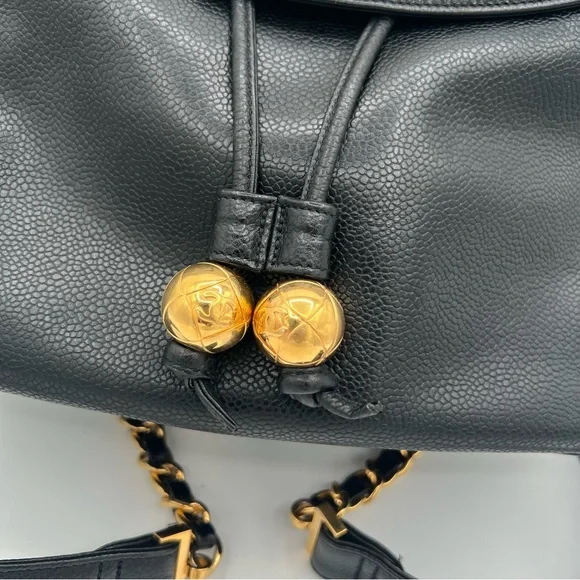 ❗️SOLD ❗️Chanel backpack caviar skin 24k gold plated hardware❤️ - Picture 4 of 16